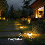 Lampe solaire inoxydable