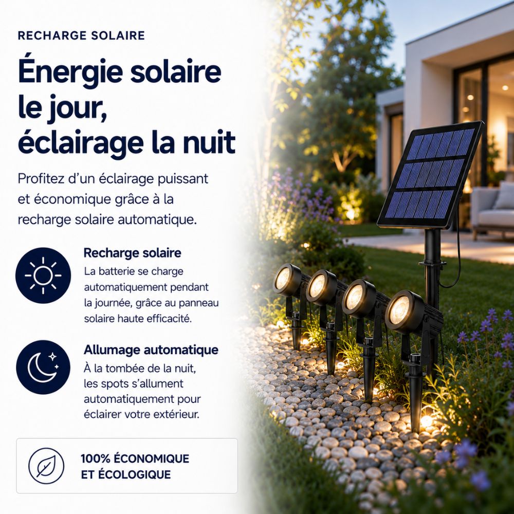 LumiGarden – Spots Solaires Extérieurs Premium