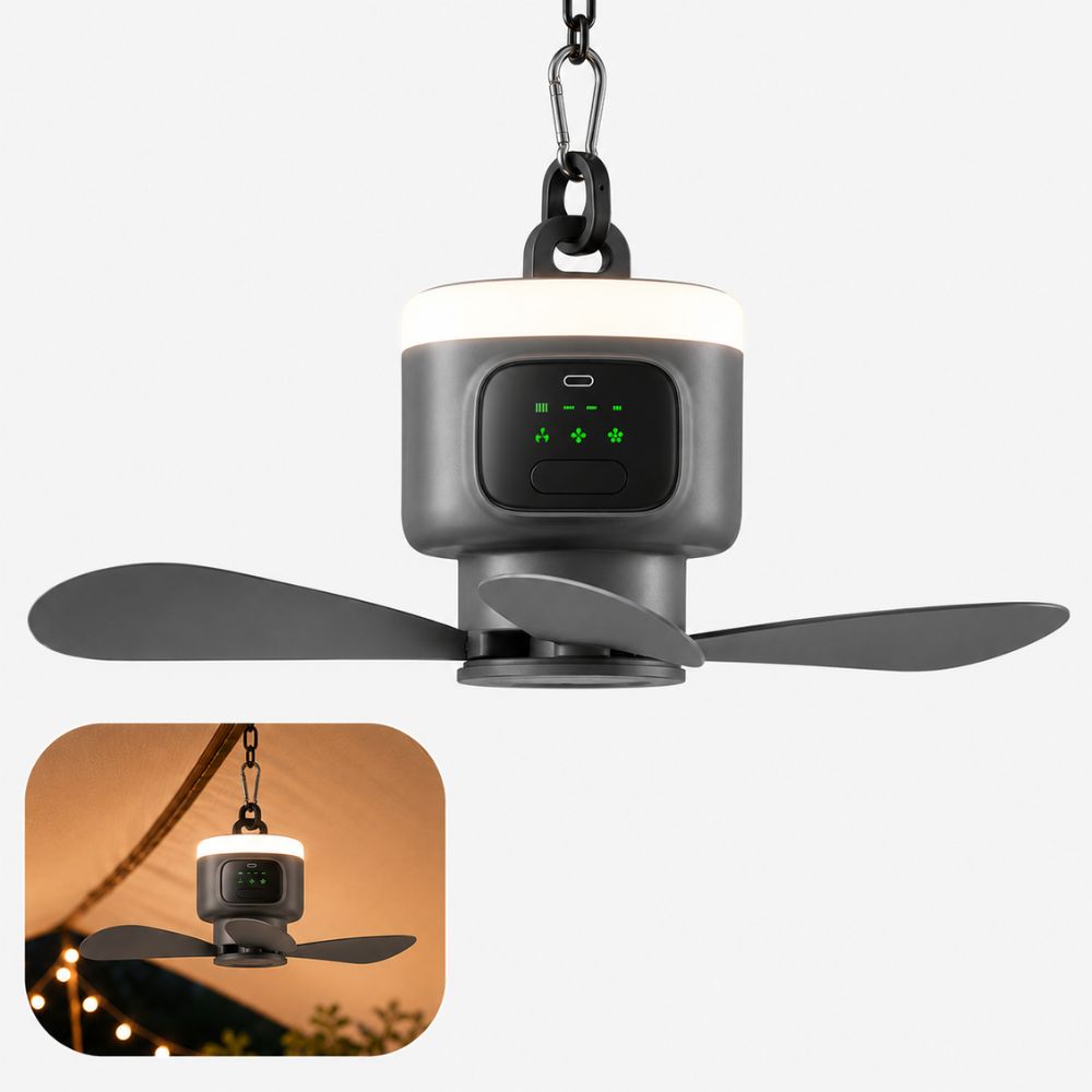 LumiFan – Ventilateur Silencieux avec Lumière LED