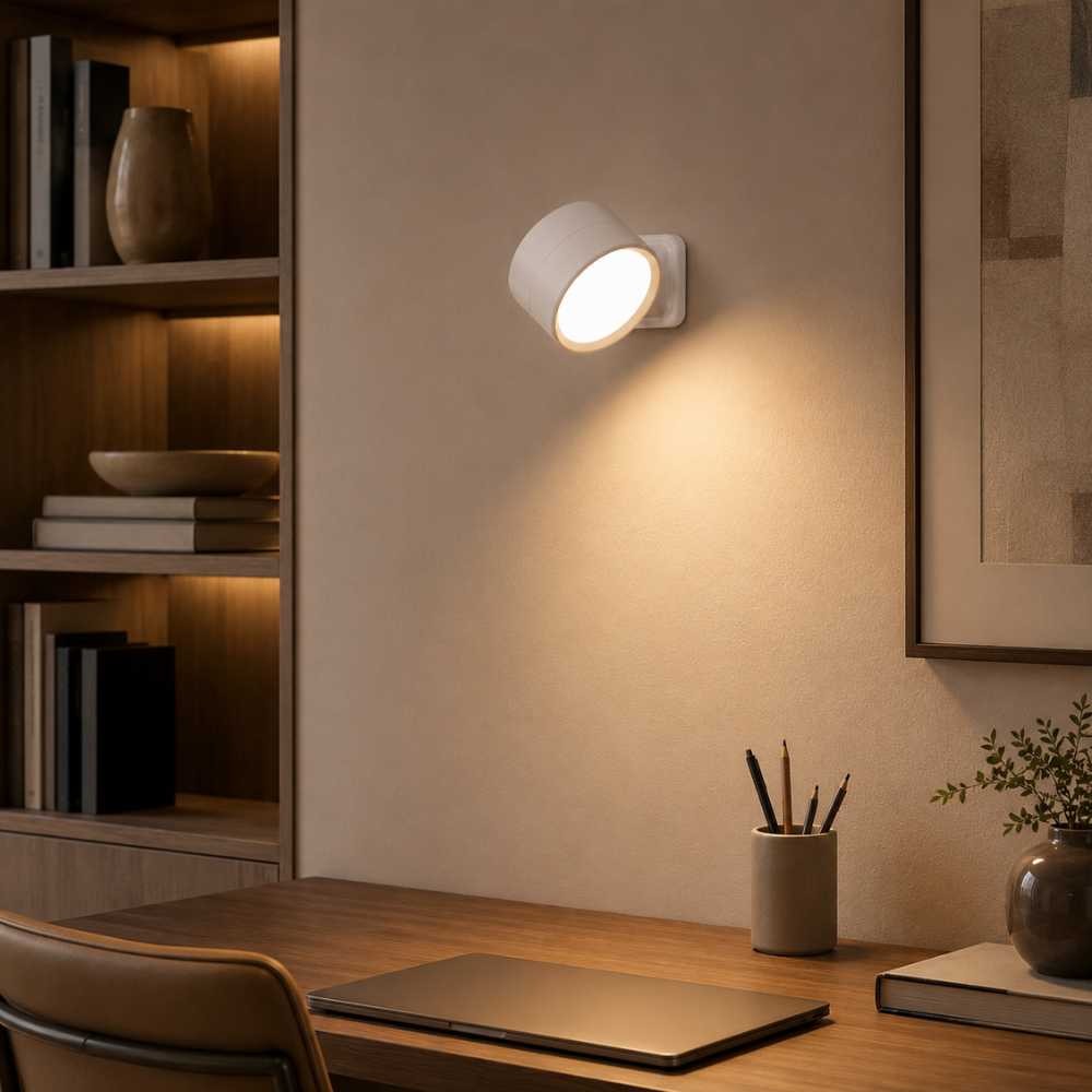 Applique murale LED blanche pour éclairage d’un bureau
